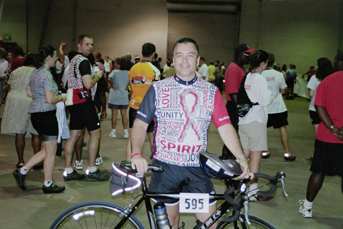 Me and my bike in the Tour de Friends in 2003