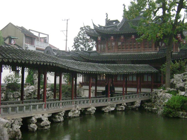 Walkway and pagoda